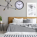 10 Inch Classic Quartz Decorative Clock No Ticking Silent Wall Clock Easy to Read Suitable for Room/Home/Kitchen/Bedroom