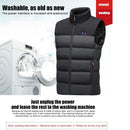 TENGOO HV-11 Unisex 11Heating Area Vest 3-Gears Heated Jackets USB Electric Thermal Clothing Winter Warm Vest Outdoor Heat Coat Clothing