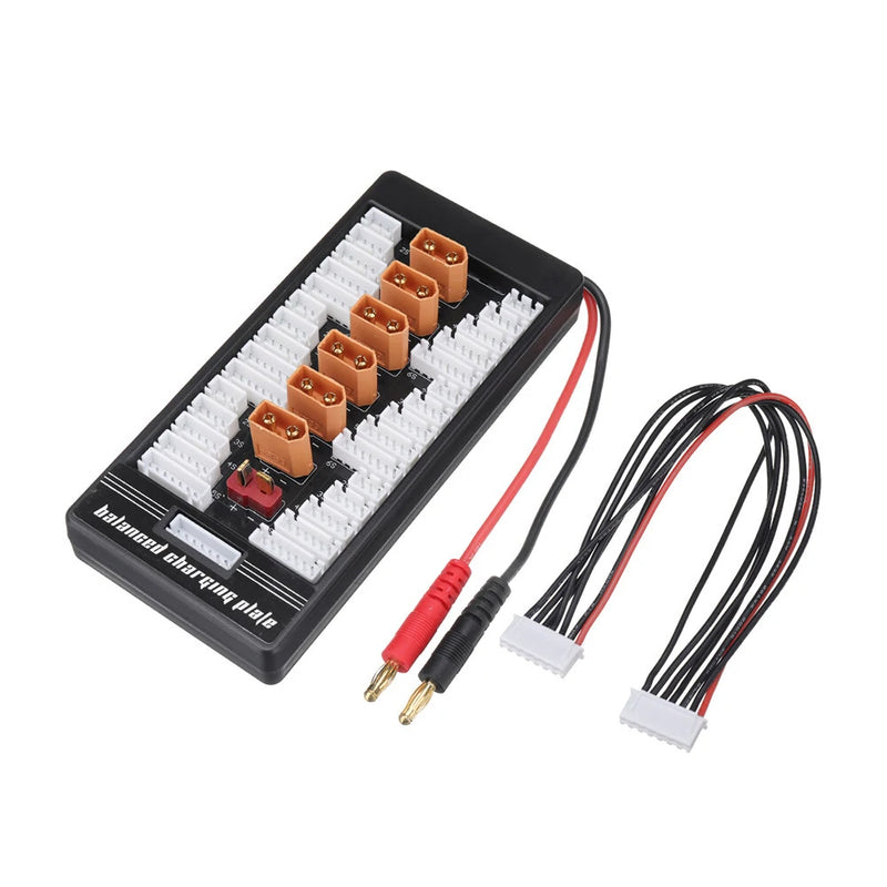 2-6S XT60 Plug Parallel Charging Board Para Board XT60 Plug 4.0MM Banana Plug T Plug Input for Imax B6 B6AC Charger