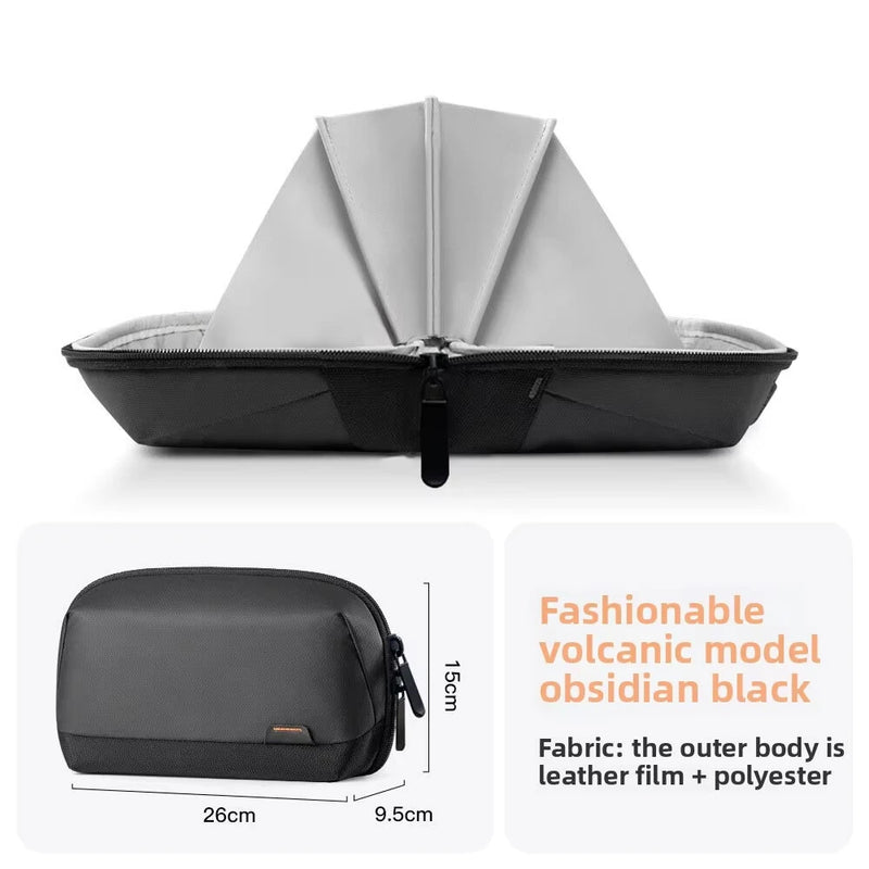 IPRee Large Capacity Cable Storage Bag Waterproof Digital Electronic Organizer Portable USB Data Line Charger Plug Storage Bag Travel Cable Organizer