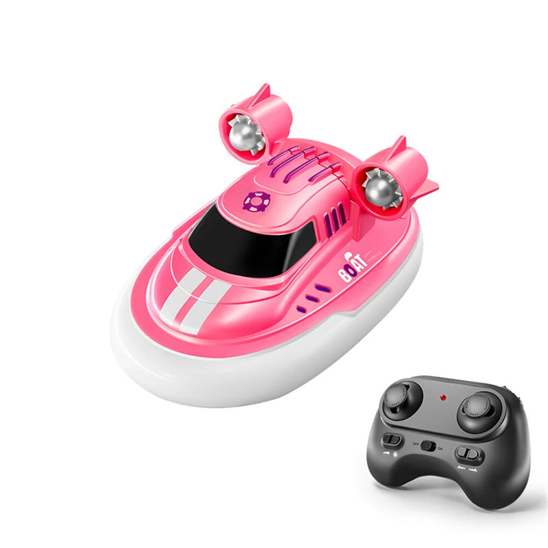 S821 S822 RTR 1/32 2.4G Mini RC Boat Waterproof Remote Control Ship LED Light High Speed Palm Speed Vehicles Models Dual Propeller Summer Pool Water Toys