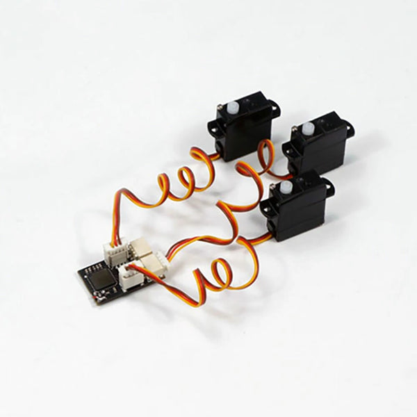 AEORC 3PCS Micro 1.7g Analog Servo With RX14 Mini 4CH Receiver Integrated 5A/1S Brushed ESC for Micro Indoor Airplane Support S-FHSS DSMX/2 Frsky D16 FlySky AFHDS 2A