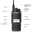 iRadio UV88 GPS Multiband Radio Walkie Talkie 1024 Channels IP67 Waterproof Type-C Charging CB SSB HF FM SW MW LW Amateur Ham Two Way Radio