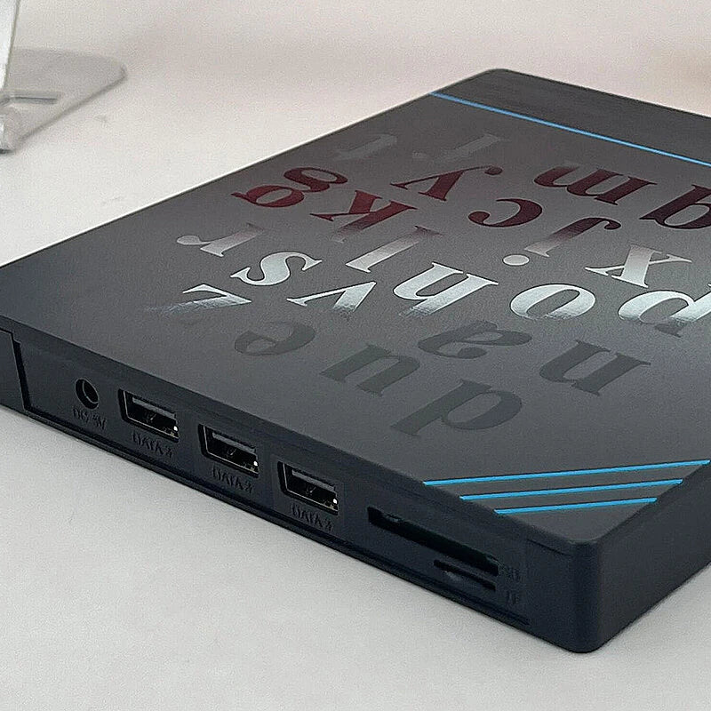 7 In1 USB 3.0 Type-C DVD CD ROM Disk Drive Player Burner Rewriter with SD Card Reader and USB Ports for Desktop Laptop