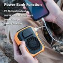 Hanging Waist Fan Portable Outdoor Sports 6000mAh High Capacity Battery Life Two-Way Rechargeable Multipurpose Neck Fan Strong Wind Power Polymer Lithium Battery