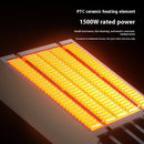 1500W PTC Heater Household Shaking Fan Heater Desktop Fan Heater Electric Heater Indoor Heating Bathroom for 15-20m  Area