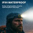 LED Multi-Source Sensor Headlamp, Portable Running Light With Cap Clip Magnet, Rgb Ambient Light, Digital Display Headlamp For Fishing Camping Hiking,Running