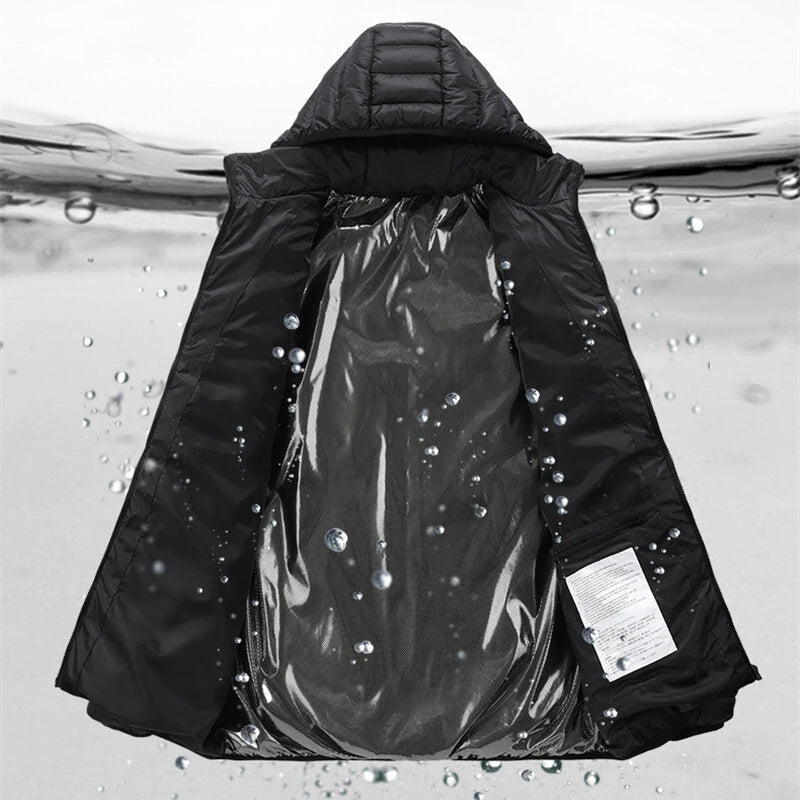 TENGOO HJ-25 Heating Jacket 25 Heated Areas Coat USB Charging Winter Warm Windproof Outdoor Hiking Camping Electric Heating Jacket