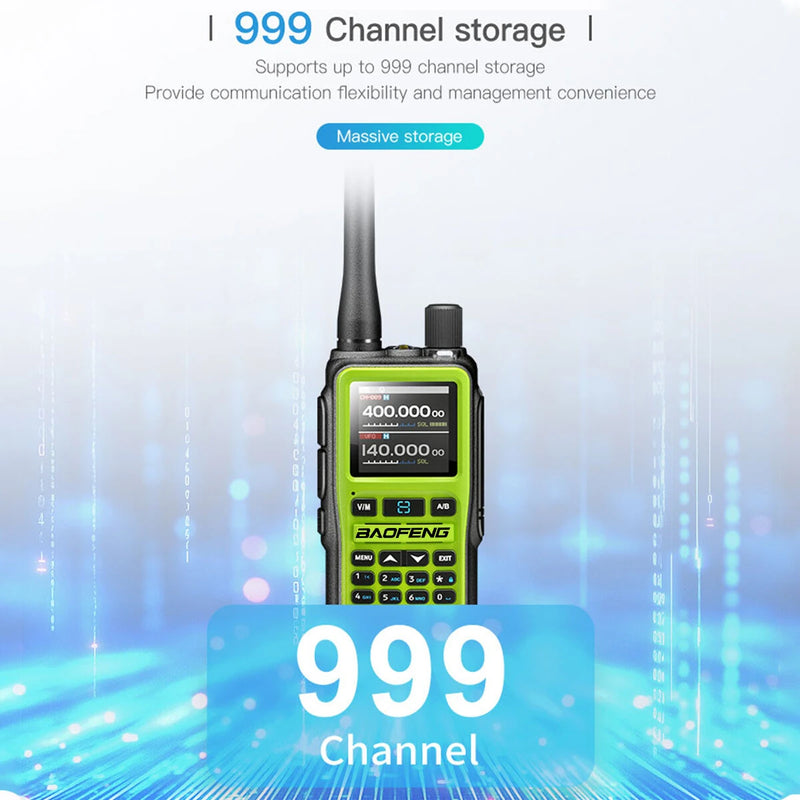 2Pcs BAOFENG UV-5R Mini 5W Walkie Talkie Bluetooth APP Programming Multi Band One Click Copy Frequency Type-C Two Way Radio