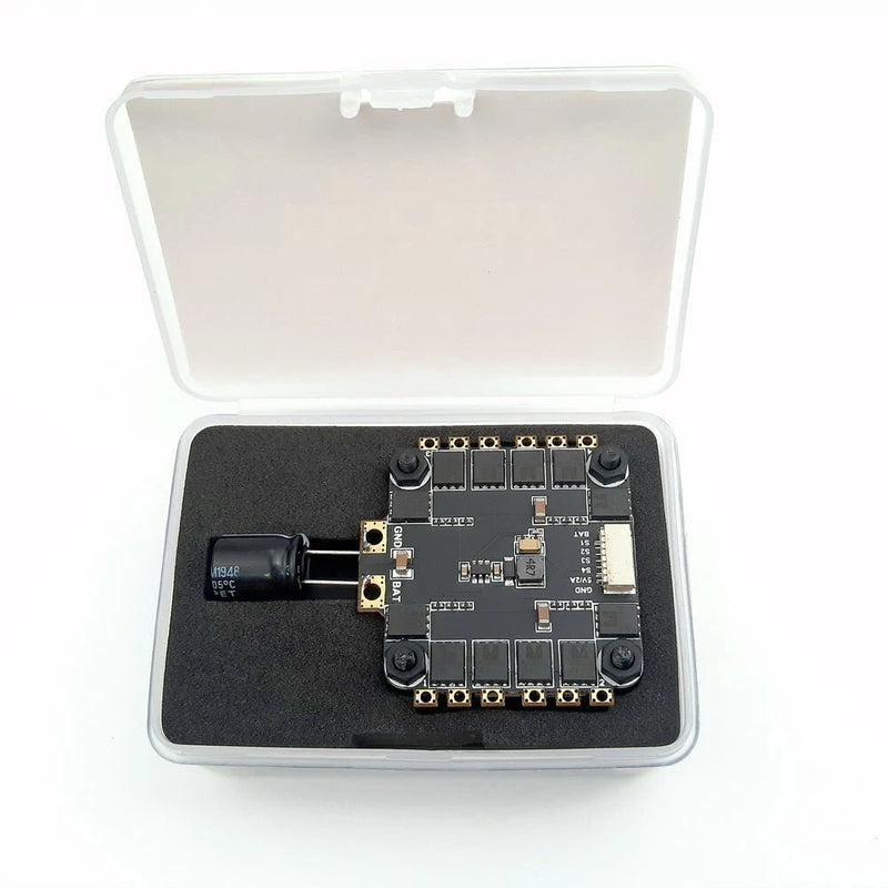 30.5x30.5mm DarwinFPV Betaflight F4 OSD Flight Controller with 10V 4.5V 3.3V BEC and 50A BL_S 2-6S 4IN1 ESC Stack for Darwin129 FPV Racing Drone