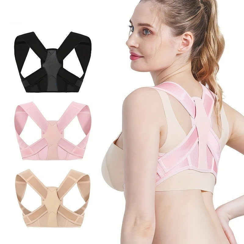 PRANASH Sport Posture Corrector for Women and Men Adjustable Upper Back Brace Shoulder Lumbar Back Support Belt for Fitness Health Recovery