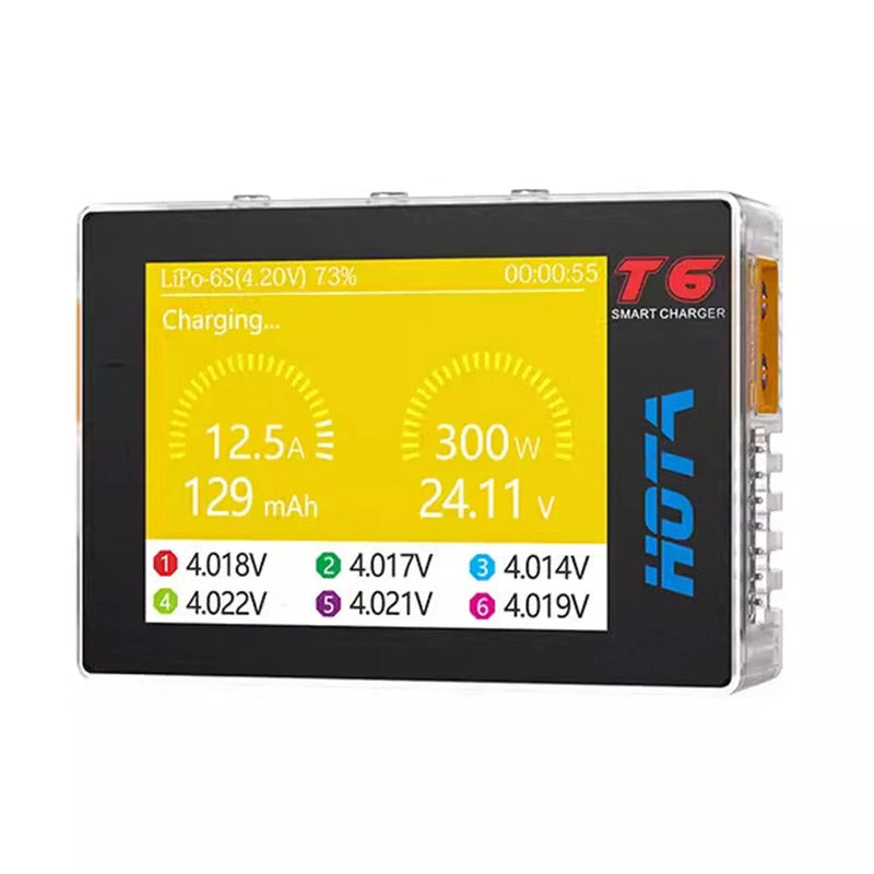 HOTA for T6 DC 300W PD 90W 15A 1-6S Pocket LiPo Battery Charger