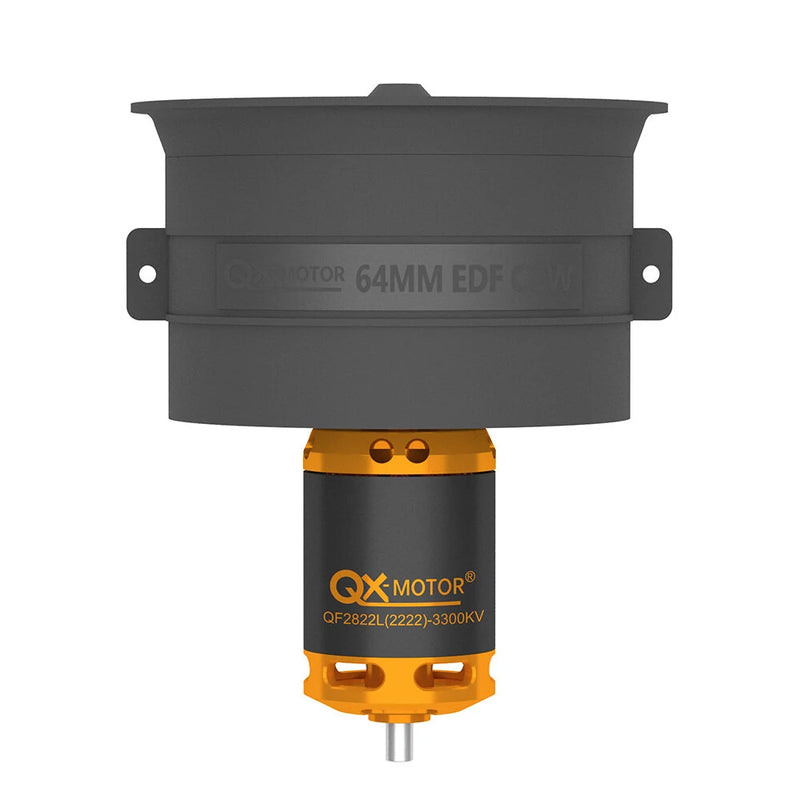 QX-Motor 64mm 12-Blade Ducted Fan EDF Unit CW/CCW With QF2822 2100KV 2300KV 3300KV 4300KV Brushless Motor For RC Airplane Jet
