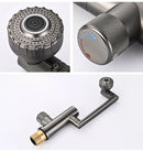 Digital Display 2 Gear Hot Cold Smart Faucet Mounted Wash Sink Hydropower Basin Water Mixer Tap Multifunction Hydropower Basin Faucet