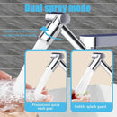 1440 Rotatable Scalable Metal Faucet Aerator Bathroom Tap Splash-proof Bubbler Faucet Filter Nozzle Tap Saving Water Extender