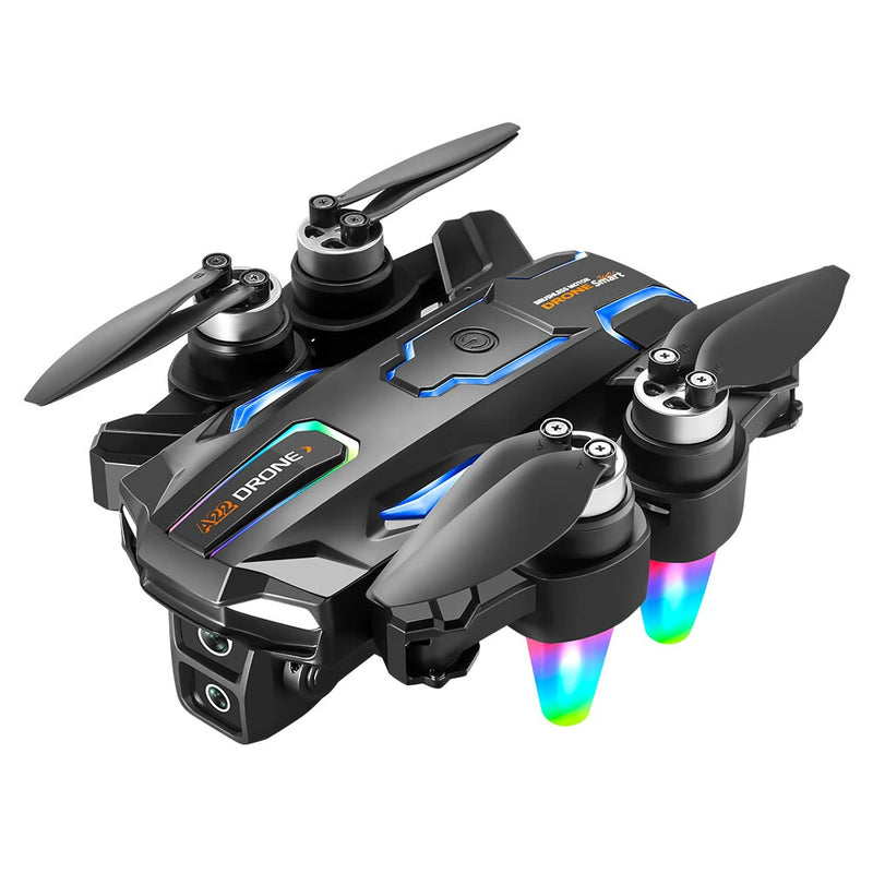 YCRC A22 WiFi FPV with Electrically Adjustable Camera Optical Flow Hover Automatic Obstacle Avoidance Detachable Camera Display Screen LED Brushless Foldable RC Drone Quadcopter RTF