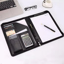 A4 File Folder Multifunctional Document Business Stationery Leather Conference Contract Folders Zippered Organizer Card Holder