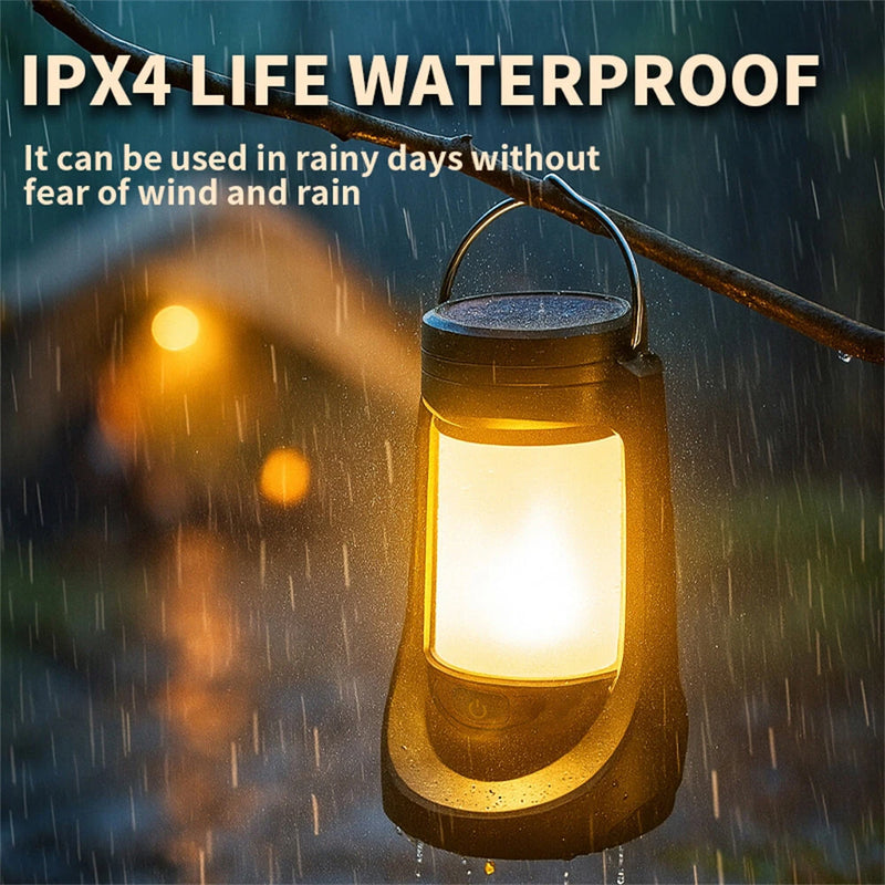 IPRee Solar Camp Light Charging Decoration Atmosphere Light LED Desk Lamp Outdoor Camping Bar Light Table Light Lantern Home Decor