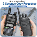 Baofeng UV-9R Pro V2 High Power Long Range Walkie Talkie 128 Channels Tri-Power Multi-band Wireless Copy Frequency IP68 Waterproof Type-C Rechargeable Ham Two Way Radio with Flashlight