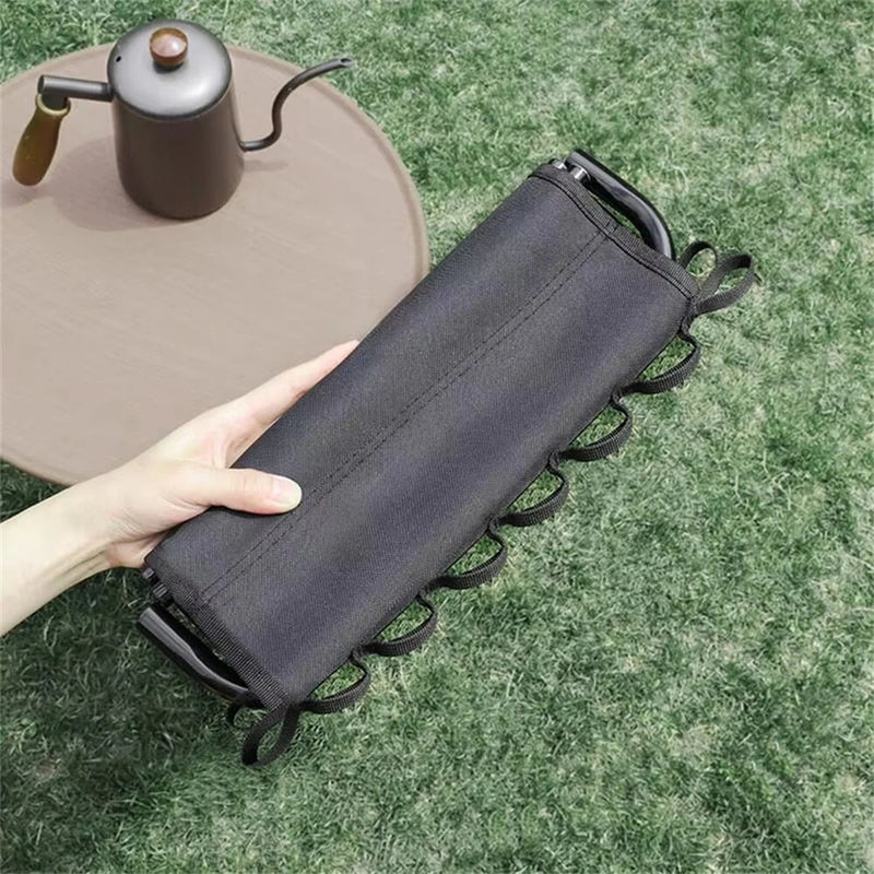 IPRee Outdoor Portable Folding Stool Oxford Cloth Folding Stool Nonslip Camping Stool Chair Waterproof Fishing Chair Picnic Seat Tools