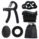 5 Pcs Hand Grip Strengthener Set Adjustable Hand Gripper Finger Rehabilitation Training Resistance Stress Relief Ball Fitness Exercise Tools