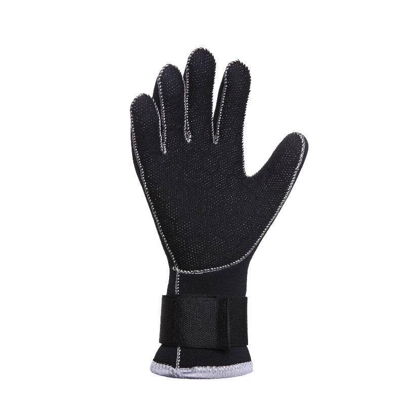 DIVE&SAIL 3mm Black Neoprene Patchwork Diving Gloves Warm Swimming Gloves For Couples Snorkeling Spearfishing Hunting Diving