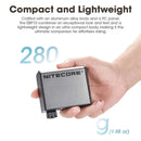 Nitecore EBP10 Electric Bike Air Pump 83W 144PSI 6 Inflation Modes LED Digital Gauge High Pressure Display Portable Cycle Car Motorbike Football Inflator with Valves