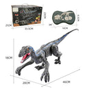 2.4G 5CH Remote Control Sound and Light Mechanical Dinosaur Simulation Velociraptor RC Toy for Chidren Gifts