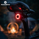 ROCKBROS Q1 Ultra RGB Bike Taillight Waterproof Brake Sensing Bike Rear Light 300mAh Battery Type-C Rechargeable Cycling Safe Taillight