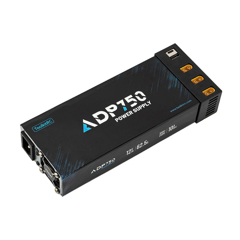 ToolkitRC ADP750 750W 12V 62.5A Smart Power Supply 7 Port Versatile Multi-port Output with IC Cooling Fan Charger for ToolkitRC M6D M7 Charger