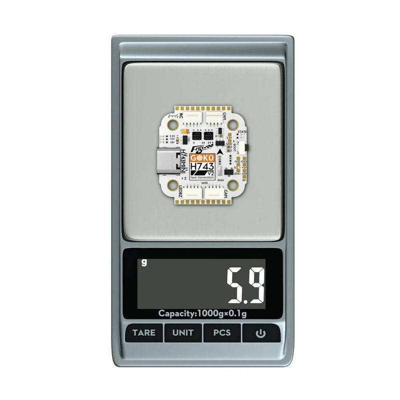 20x20mm Flywoo GOKU H743 PRO Mini Flight Controller Mini AM32 45A 32Bit 128K ESC Stack for FPV Racing Drones Support DJI O4 / O4 Pro