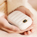 2 In 1 Portable Hand Warmer 4000MAH Double-sided Heating Hand Warmer Mini Heater Hand Warmer Electric Type C Rechargeable