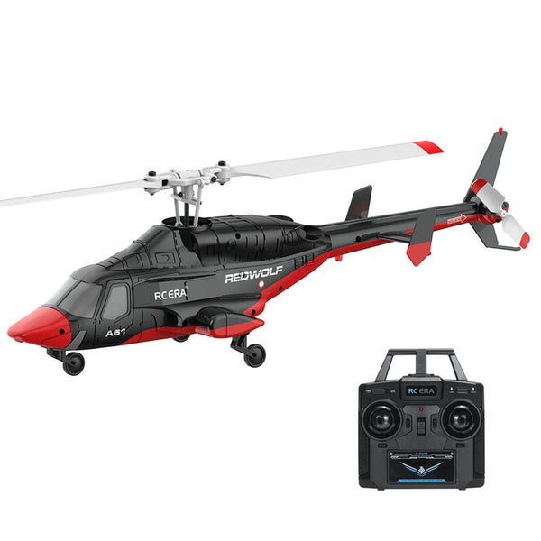 RC ERA A61 Airwolf 2.4G 4CH 6-Axis Gyro 1:53 Scale Optical Flow Localization Altitude Hold Flybarless RC Helicopter RTF