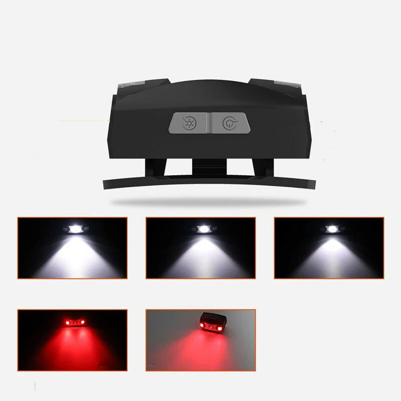 Wave Sensor Inductive Headlight Outdoor Cycling Headlamp USB Charging Night Running Head Light LED Strong Light Night Fishing Light