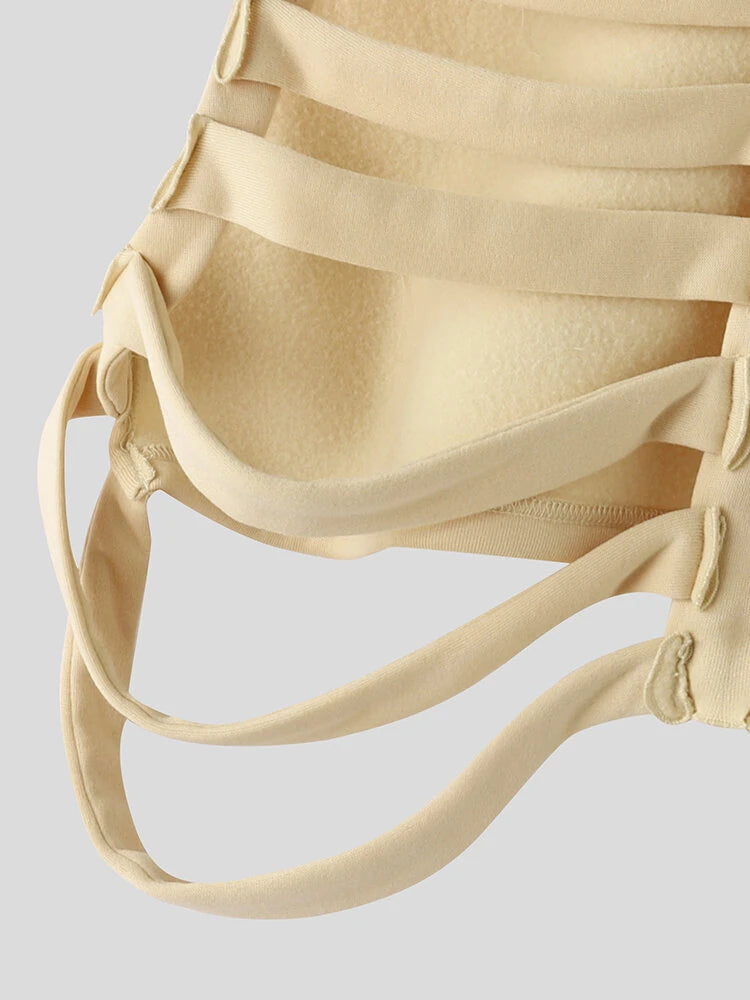 INCERUN Men Vests Skeleton Rib Deconstructed Design Hooded Sleeveless Streetwear Male Waistcoats Fashion Casual Vests Men S-5XL