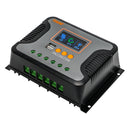 Pstar-30A/60A/80A PWM Solar Controller 12V-48V 100V Solar Panel Voltage Dual USB Ports LCD Screen Multiple Protection