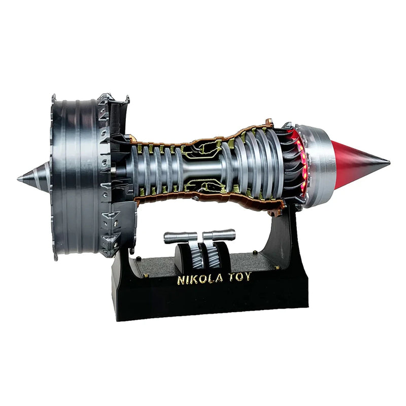 NIKOLATOY Small Size 24cm TR900 Turbofan Engine Model Decoration Science Discovery Toys