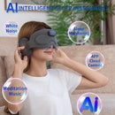 CKGO-A5 AI Smart Sleep Eyemask Headphones APP Control with Bluetooth Biometric Sleep Tracking White Noise Full Blackout Design