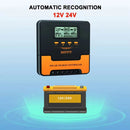 12V-24V Auto MPPT Solar Charge Controller 10A, 20A, 30A, 40A, 50A, 60A Smart PV Regulator, Lithium Lead Acid Battery Charger