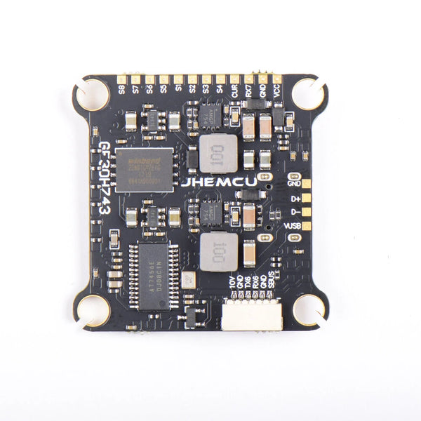 30.5x30.5mm JHEMCU GF30H743 H743 480MHZ Flight Controller DUAL Barometer OSD BlackBox 5V 10V BEC 3-6S Support DJI O3 for RC Drone