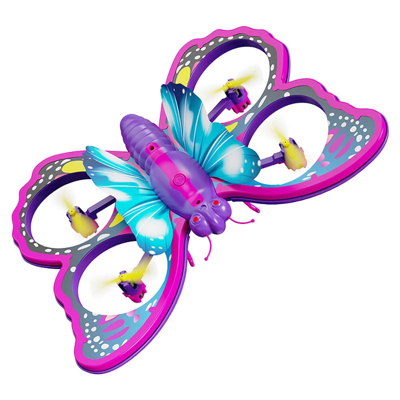 4DRC V40 Butterfly Intelligent Gravity Sensor Obstacle Altitude Hold Mode 360 Filp Colorful LED Lighting Toys Kids Gift 2.4G 4CH 6-Axis RC Drone Quadcopter RTF