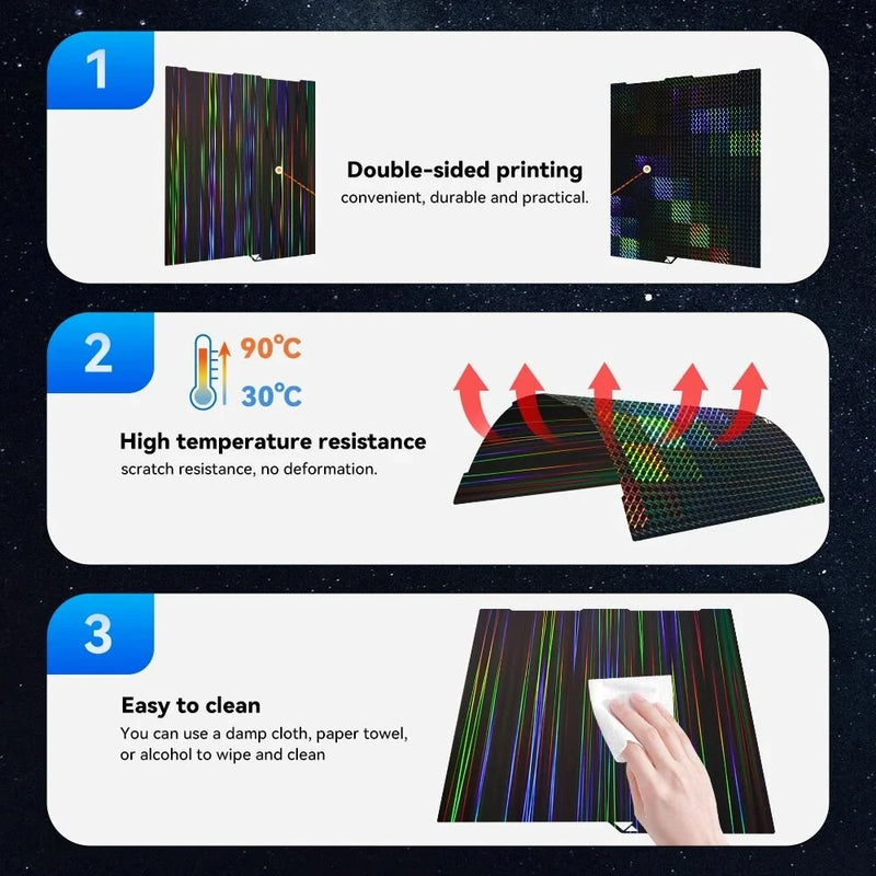 256x268MM PEI Magnetic Steel Sheet for Anycubic Kobra 3 Kobra 3 Combo Build Plate Spare Parts Double Sided Heat Bed
