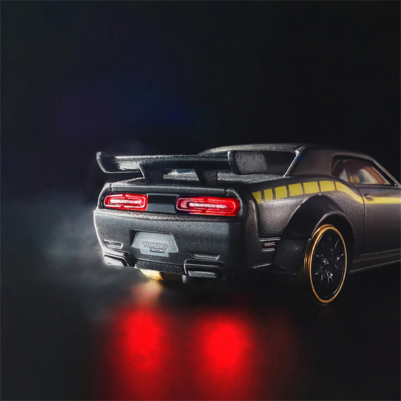 Turbo Racing C65 RTR 1/76 2.4G RWD Mini Drift RC Car Built In Gyro Chip Program Metal Counterweights CT04 Chassis Micro Sports Truck LED Lights Full Proportional Vehicles Model Kids Children Toys