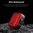 WEST BIKING 20LM LED Square Bicycle Taillight Type-C Charging Waterproof 5 Modes Warning Bike Rear Light for MTB Seat Post/Saddle