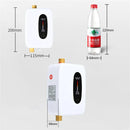 Tevorex 3800W 220V Tankless Electric Water Heater, Smart Wall-Mounted Instant Shower Heater with Adjustable Thermostat for Bathroom or Kitchen