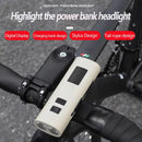 BIKIGHT 400LM 3000mAh Type-C Charging Bicycle Headlight 3 Gears COB Side Light Battery Level Display Waterproof Power Bank Front Bike Light for Night Riding