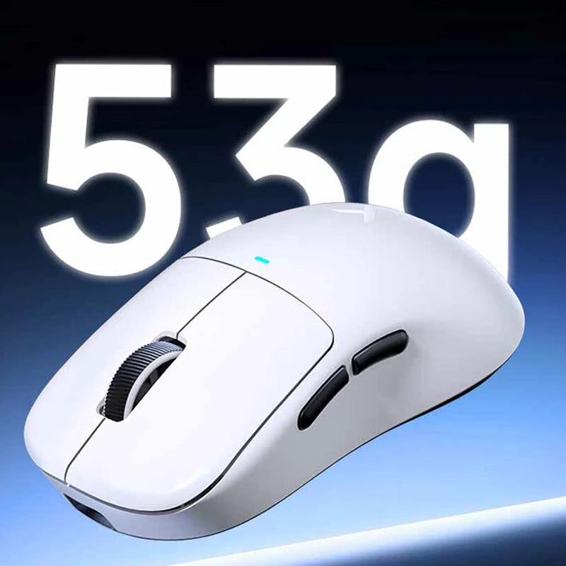 MCHOSE M7 Pro Tri-mode Mechanical Mouse PAW3395 Sensor 26000DPI Dual 8K Return Rate 500mAh Battery E-sports 2.4G/bluetooth/Wired Gamer Mice 55g Lightweight
