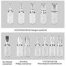 ROCKBROS 12-in-1 Portable Mini Bicycle Repair Tools Kit Multifunction Aluminum Alloy Bike Ratchet Wrench Screwdriver Maintenance Set for Road MTB