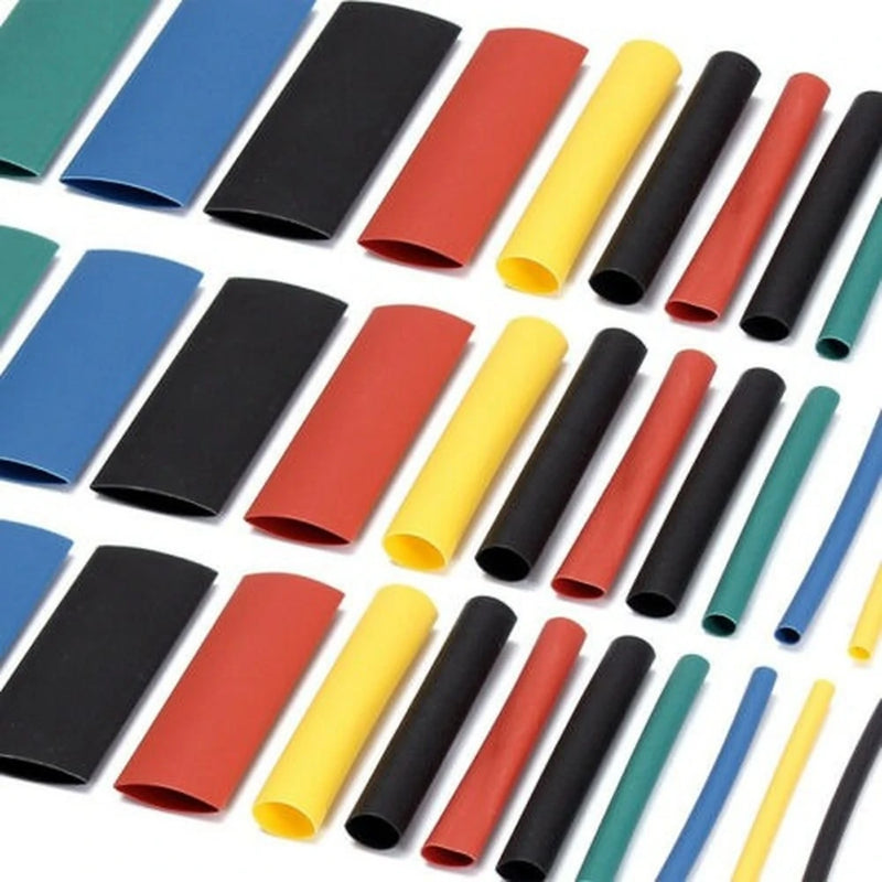 530pcs Heat Shrink Tubing Insulation Shrinkable Tube Assortment Electronic Polyolefin Ratio 2:1 Wrap Wire Cable Sleeve Tubes Kit