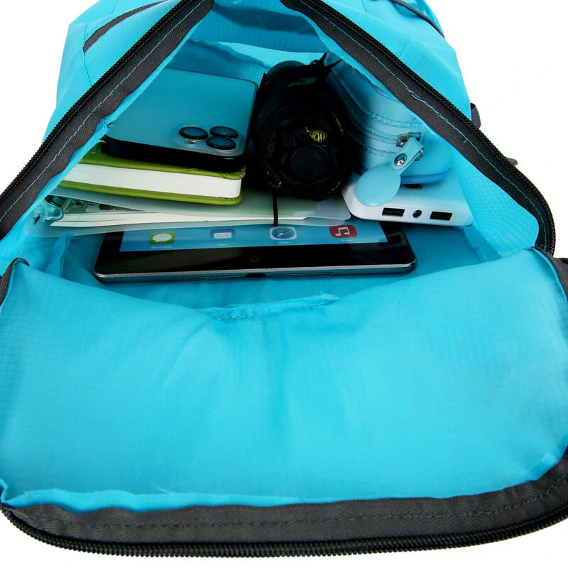 15L Waterproof Folding Backpack Ultralight Camping Backpack Outdoor Daypack Men Women Foldable Traveling Hiking Cycling Backpack